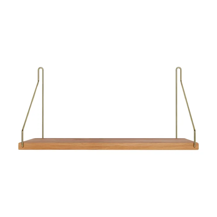 Single Shelf vägghylla - Ek-mässing, 40x20 cm - FRAMA