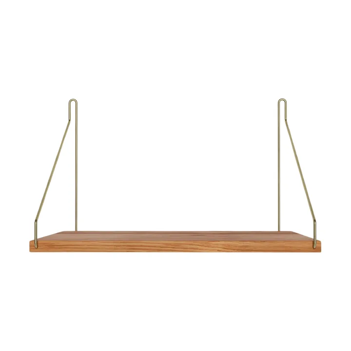 Single Shelf vägghylla - Ek-mässing, 40x27 cm - FRAMA