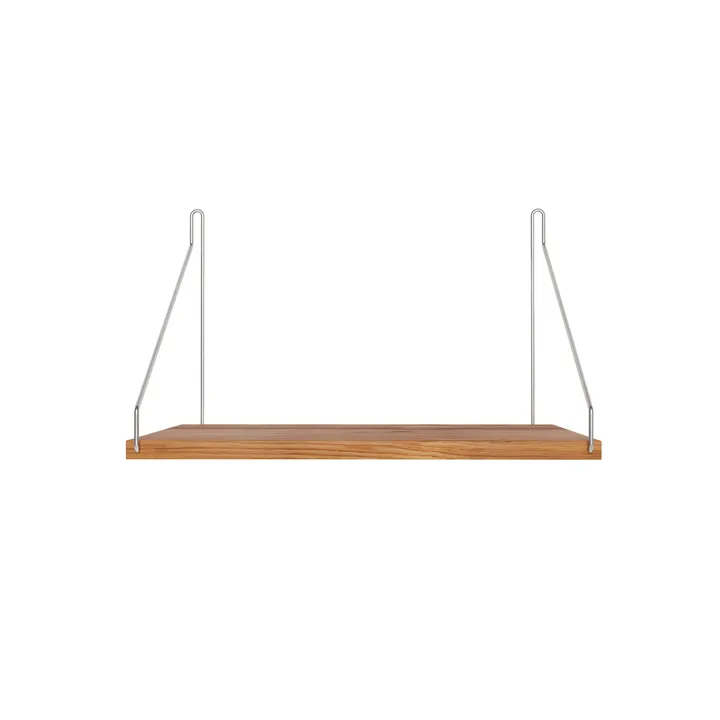 Single Shelf vägghylla - Ek-rostfritt stål, 40x27 cm - FRAMA