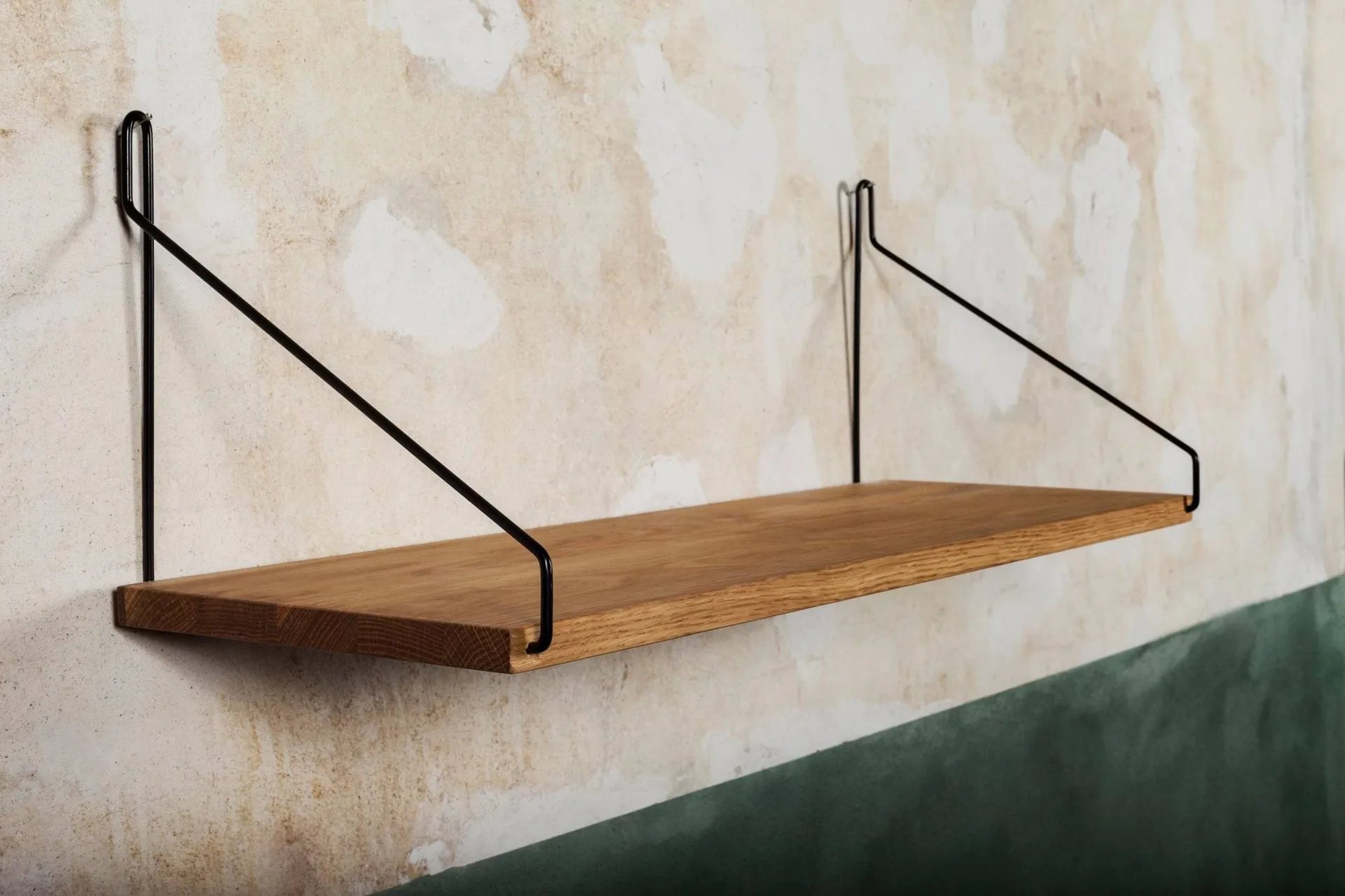 Single Shelf vägghylla, Ek-svart, 60x20 cm FRAMA