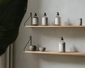 Single Shelf vägghylla - Ek-svart, 80x20 cm - FRAMA