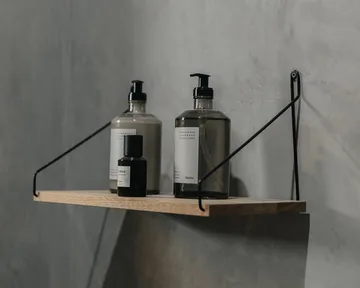 Single Shelf vägghylla - Ek-svart, 80x20 cm - FRAMA