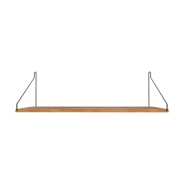 Single Shelf vägghylla - Ek-svart, 80x27 cm - FRAMA