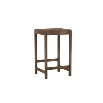 Stool 01 barpall - Mörkbrun björk, 65 cm - FRAMA