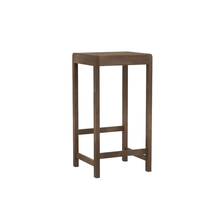 Stool 01 barpall - Mörkbrun björk, 76 cm - FRAMA
