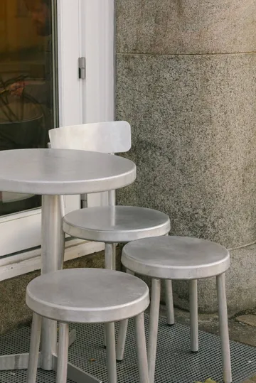 Tasca rund pall - Aluminium, H: 46 cm - FRAMA
