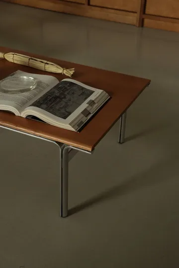 Union soffbord - Aluminium-varmbrun ask, 97x60x34,5 cm - FRAMA