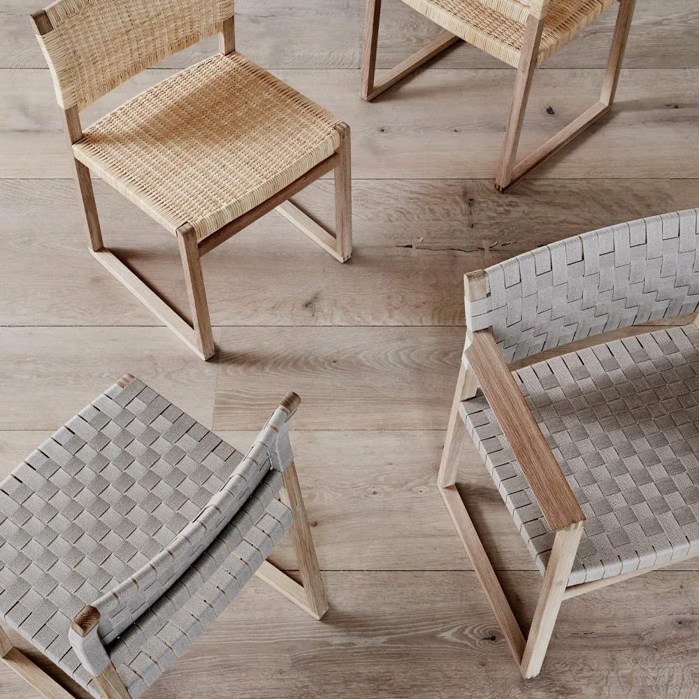 BM61 stol, Rotting-oljat ekstativ Fredericia Furniture