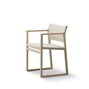 BM62 karmstol - Flätad natur-oljat ekstativ - Fredericia Furniture