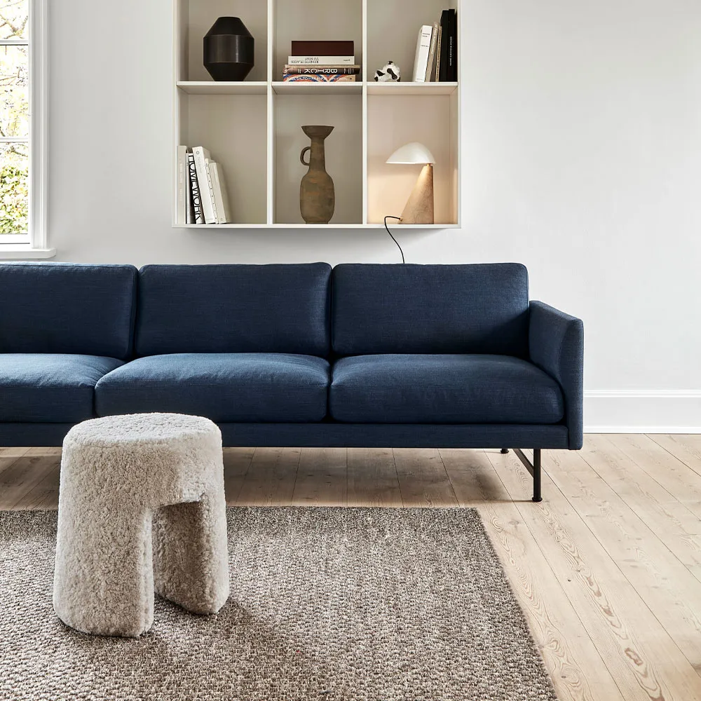 Calmo 5623 soffa, Sunniva 242-svart stål Fredericia Furniture