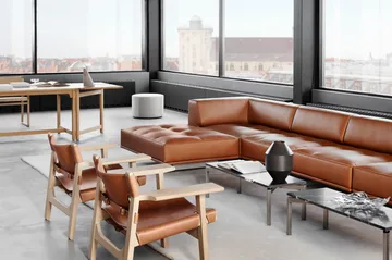 Den spanske stol fåtölj - Läder cognac-såpad ek - Fredericia Furniture