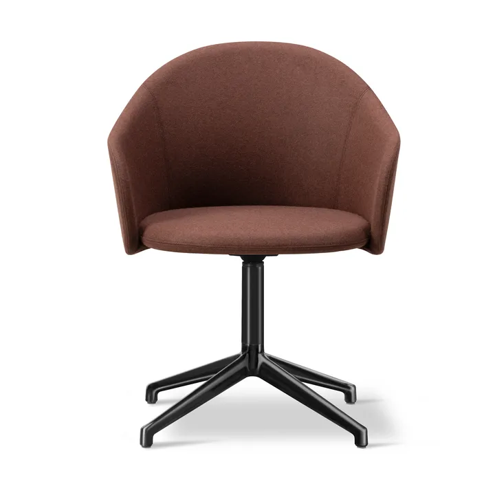 Gomo Armchair kontorsstol swivel base 4-star - Blazer CUZ4D-black - Fredericia Furniture