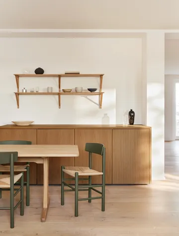J39 stol - Khaki green-flätad natur - Fredericia Furniture