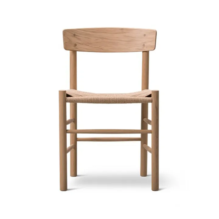 J39 stol - Ljus oljad ek-flätad natur - Fredericia Furniture