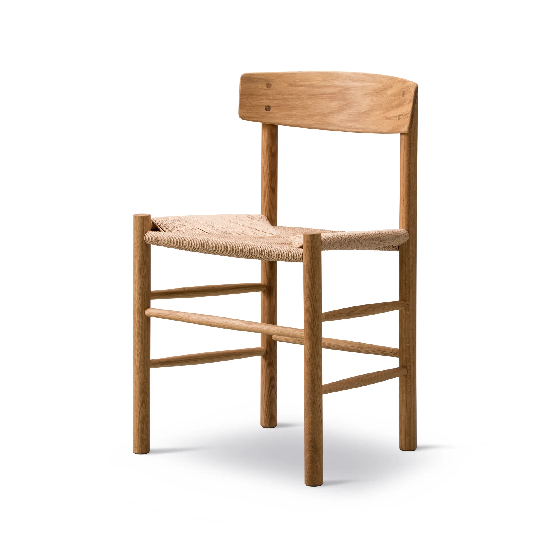 J39 stol, Oljad ek-flätad natur Fredericia Furniture