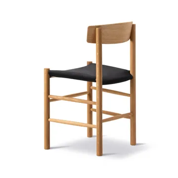 J39 stol - Oljad ek-svart canvas - Fredericia Furniture