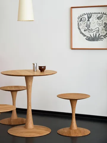 ND105 Trisse rund pall - Rökt oljad ek, Ø40x46 cm - Fredericia Furniture