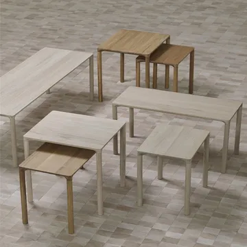 Piloti 6715 soffbord - Ljus oljad ek-höjd 35 cm - Fredericia Furniture
