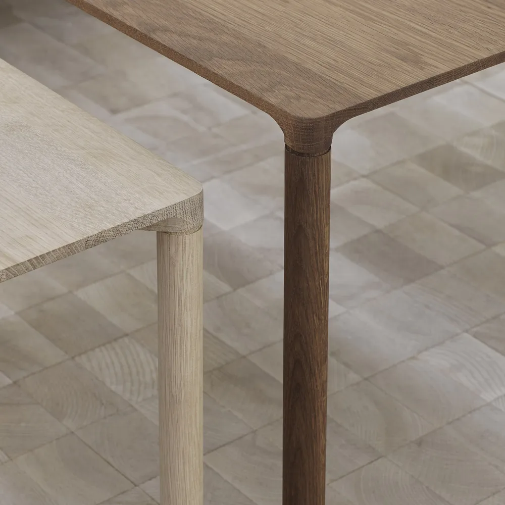 Piloti 6720 soffbord, Ljus oljad ek-höjd 35 cm Fredericia Furniture
