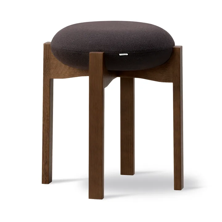 Pioneer rund pall låg - Vidar 386-rökbetsad lackad ek - Fredericia Furniture