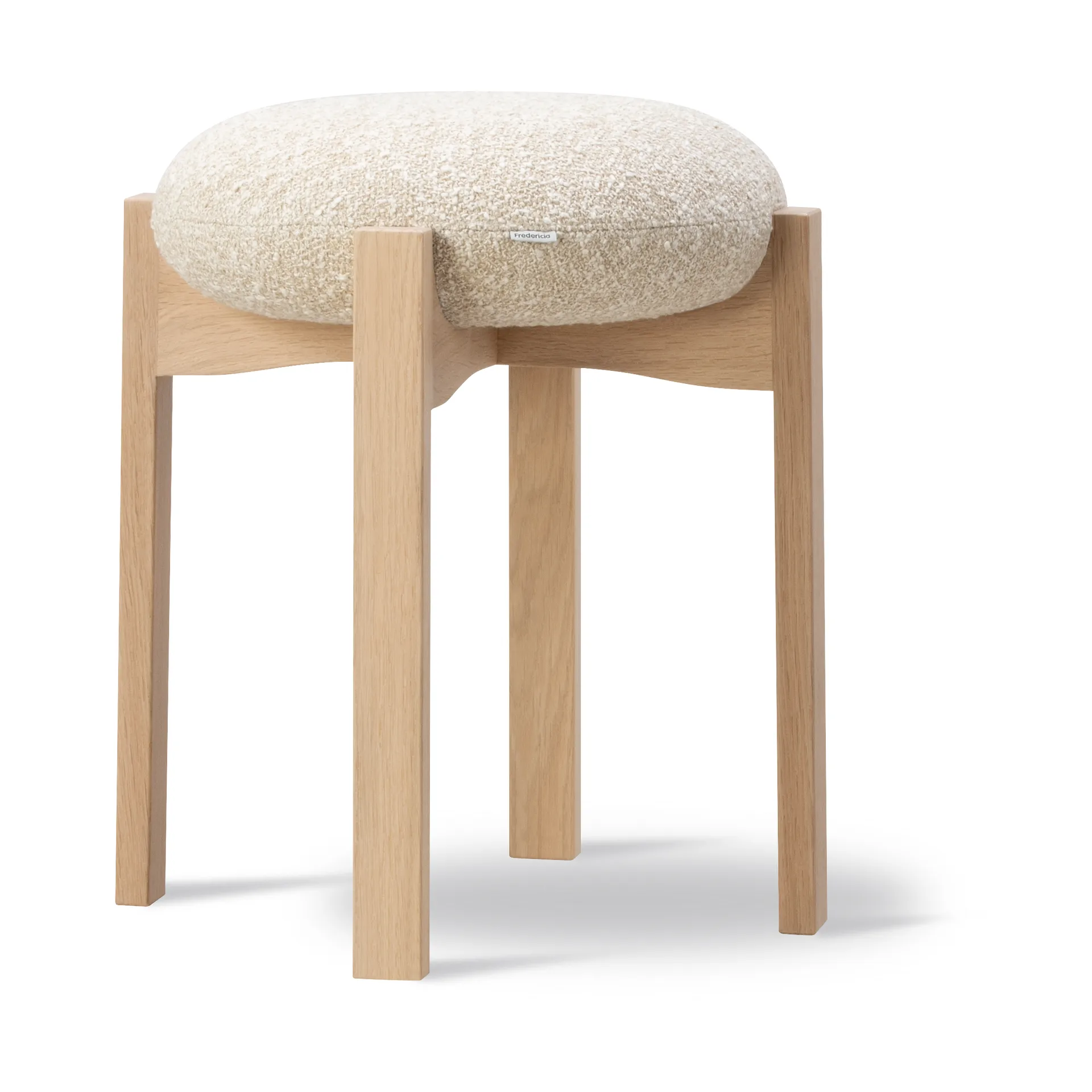 Pioneer rund pall låg, Zero 0001-lackad ek Fredericia Furniture