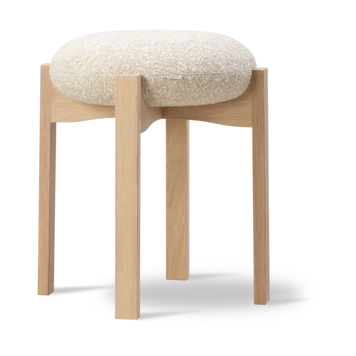 Pioneer rund pall låg - Zero 0001-lackad ek - Fredericia Furniture
