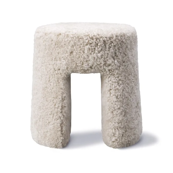 Sequoia sittpuff - Fårskinn moonlight - Fredericia Furniture