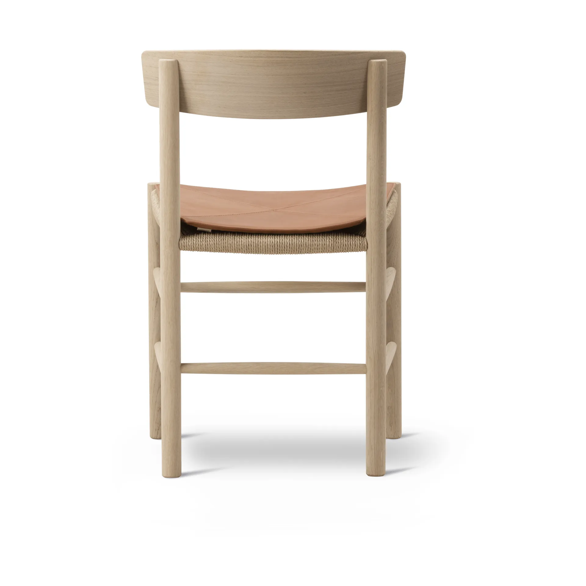 Sittdyna i läder till J39 stol, Läder Cera 905 Russet Brown Fredericia Furniture