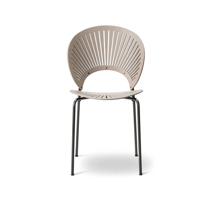 Trinidad 3398 stol - Betsad ljusgrå ek-flint - Fredericia Furniture