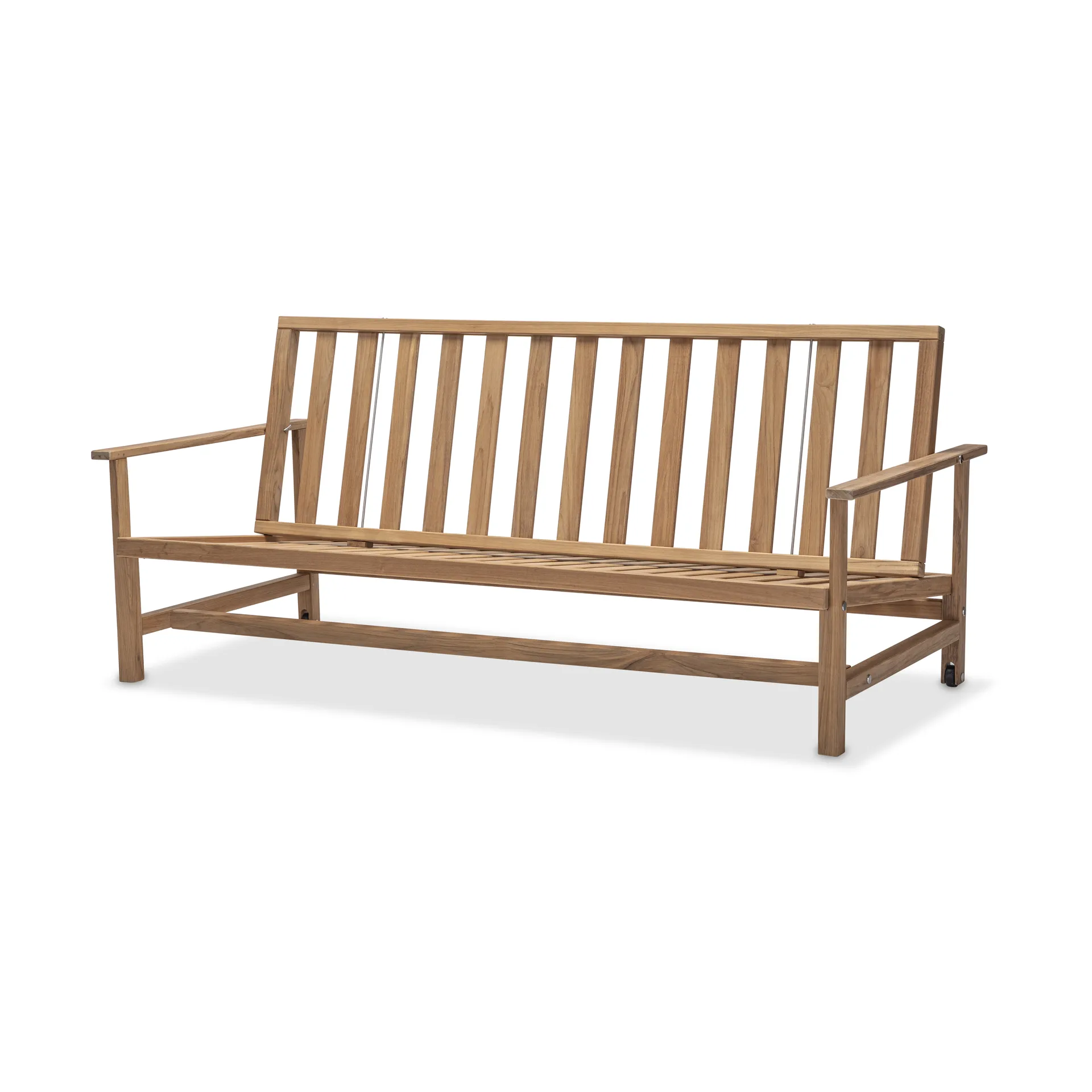 09 soffa, Teak, 3-sits Fri Form
