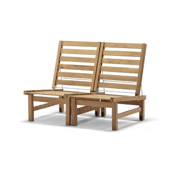10 fåtölj - Teak - Fri Form