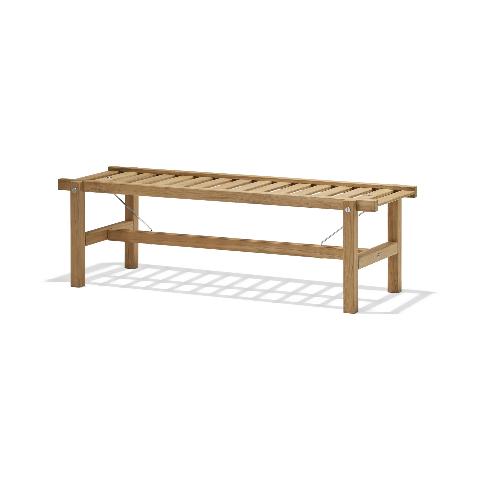 45 bänk, Teak, 135 cm Fri Form