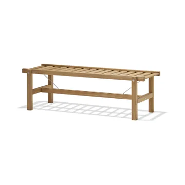 45 bänk - Teak, 135 cm - Fri Form