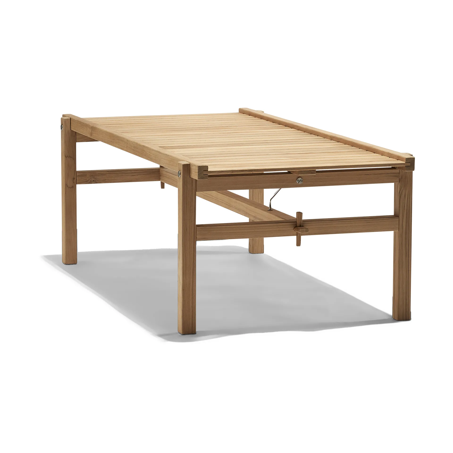 63 bord, Teak, 150x73x51 cm Fri Form