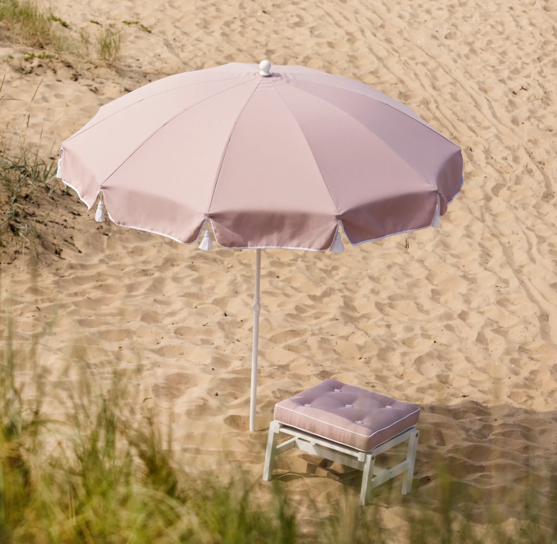 90 parasoll, Light pink, Ø220 cm Fri Form