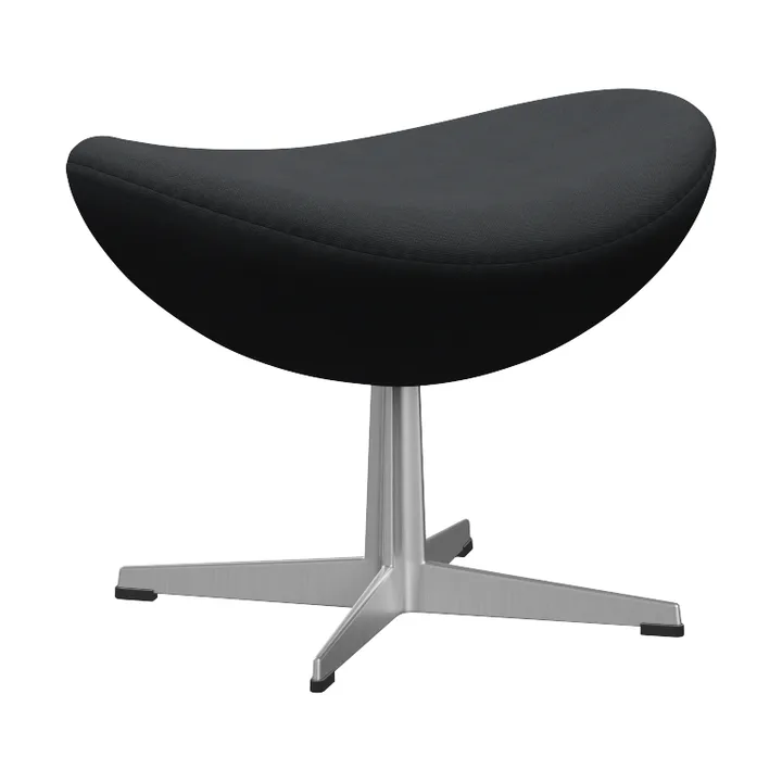 Ägget 3127 fotpall - Christianshavn Dark Grey 1174-steel - Fritz Hansen