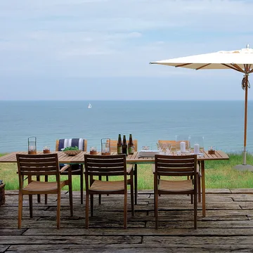 Ballare karmstol - Teak - Fritz Hansen