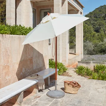 Capri parasollfot - concrete/stainless steel, 30kg - Fritz Hansen