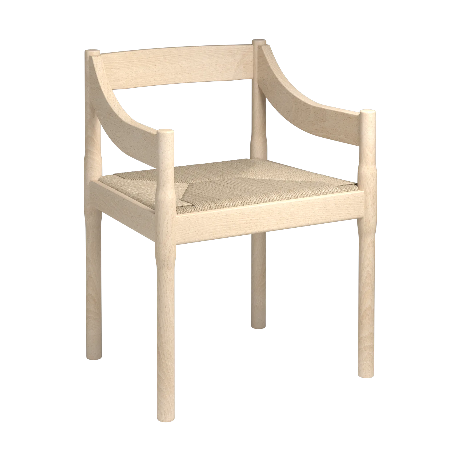 Carimate karmstol, Bok-naturflätad Fritz Hansen