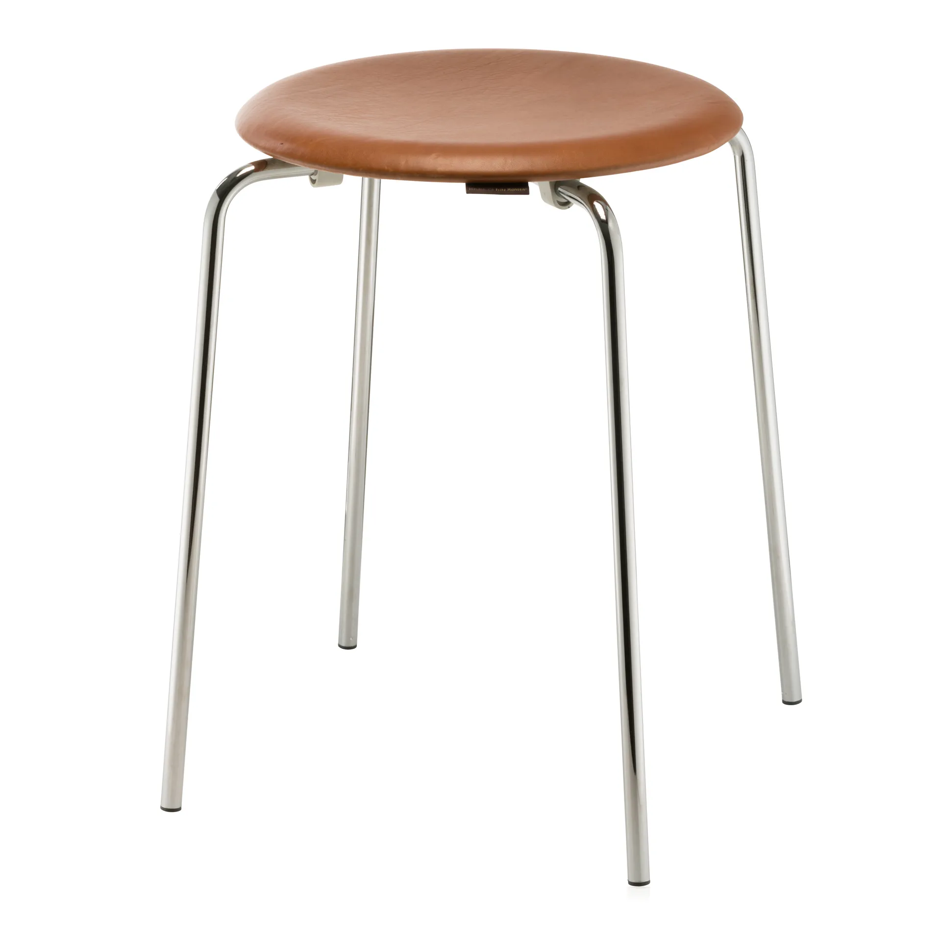 Dot pall läder, Wild leather walnut Fritz Hansen