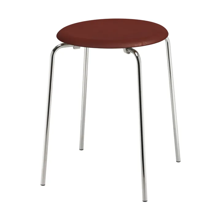 Dot rund pall läder - Chestnut, Ø34x44 cm - Fritz Hansen