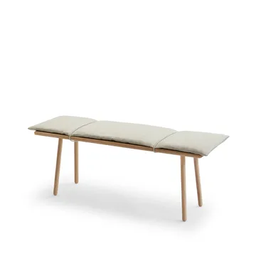 Georg bänk - Ek obehandlad-inkl. beige dyna - Fritz Hansen