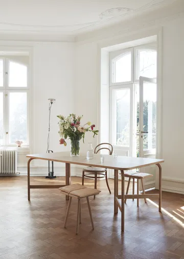 Georg läderdyna med rem till pall/barstol - Beige-brun - Fritz Hansen