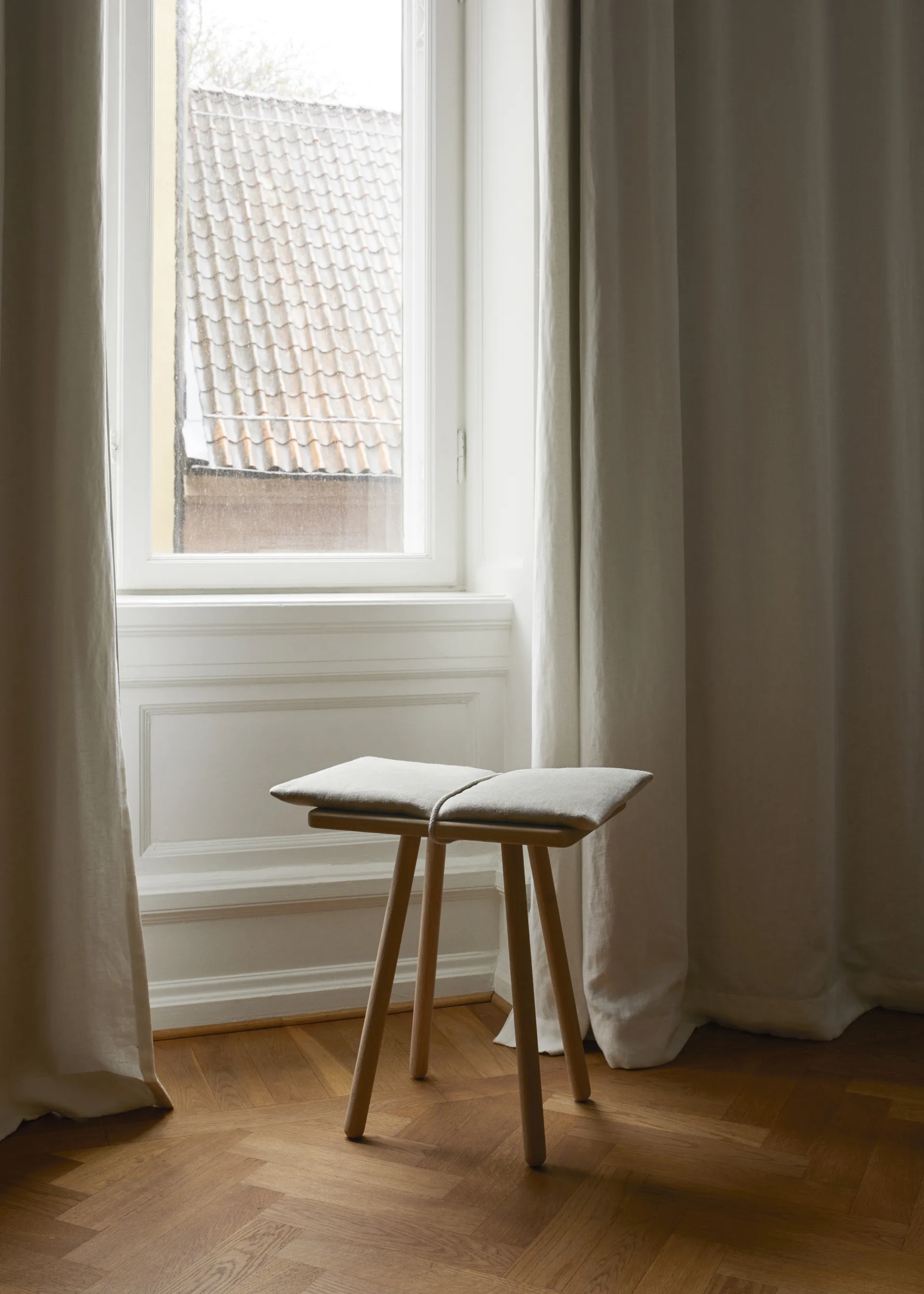Georg linnedyna med rem till pall/barstol, Beige Fritz Hansen