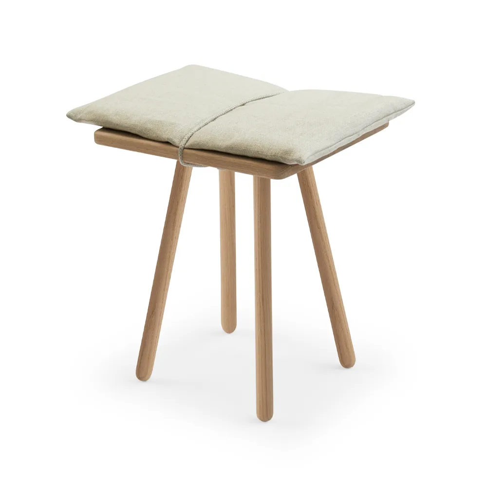 Georg pall, Linen, ek obehandlad, inkl. dyna i linne Fritz Hansen