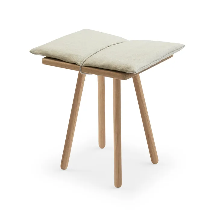 Georg pall - Linen, ek obehandlad, inkl. dyna i linne - Fritz Hansen