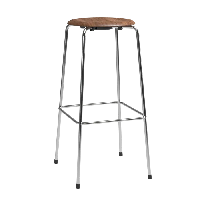 High Dot barpall - Valnöt-krom - Fritz Hansen