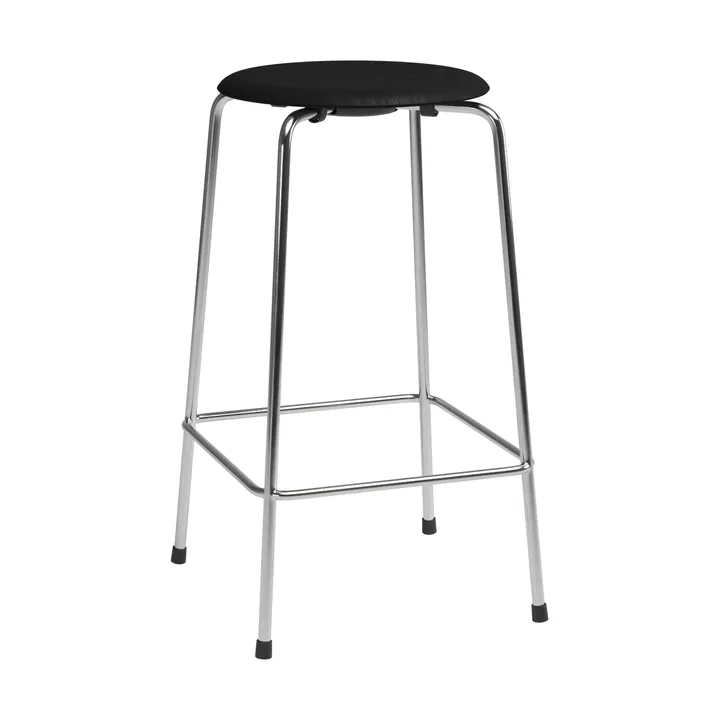 High Dot counter stool 4 ben - Svart ask-krom - Fritz Hansen