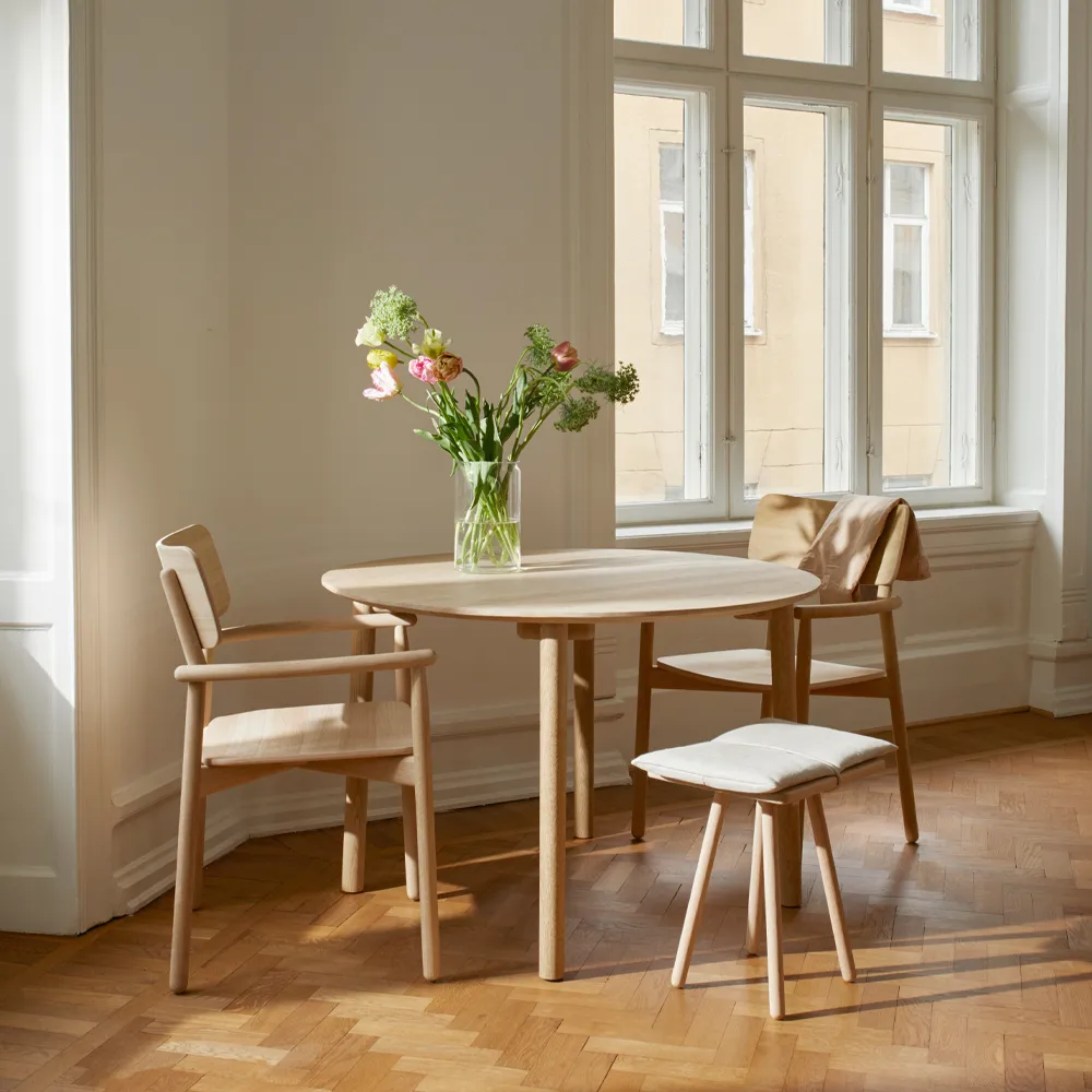 Hven matbord 94x190 cm, Oljad ek Fritz Hansen