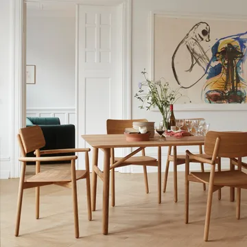 Hven matbord 94x190 cm - Oljad ek - Fritz Hansen